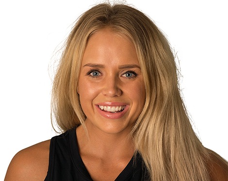 Headshot of Barry's Bootcamp instructor Therese Svensson against a white background.