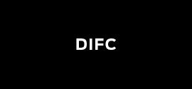 DIFC written in white on black background