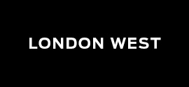 London West written in white on black background