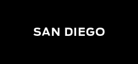 San Diego written in white on black background