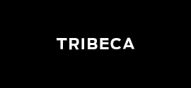 Tribeca written in white on black background