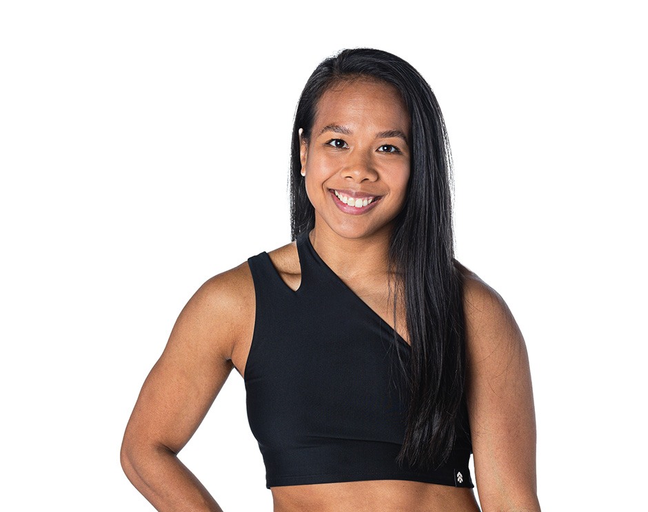 Barry's instructor standing confidently wearing a black top against a white background.