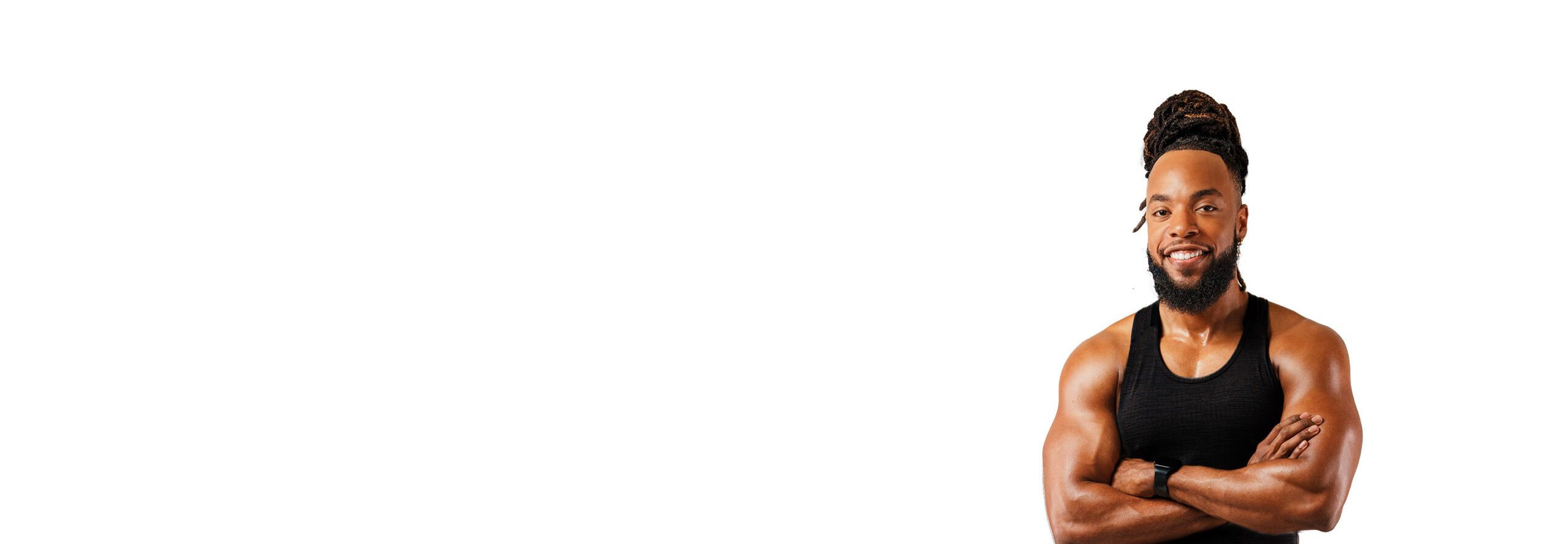 Barry's instructor standing confidently wearing a black top against a white background.